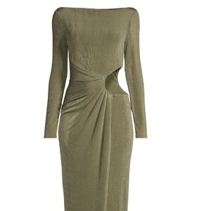 Significant Other MIDI Dress in sage green